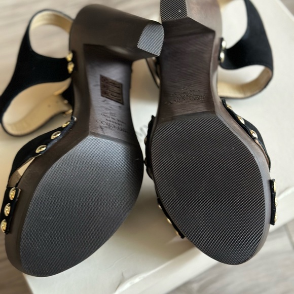 Jimmy Choo Urban Sue in Black Suede and Gold NWT - Picture 8 of 10